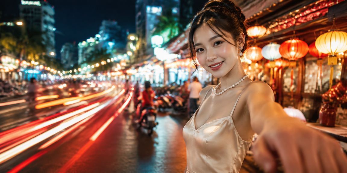 Cảnh cá cược casino về đêm tại chợ đêm Nha Trang