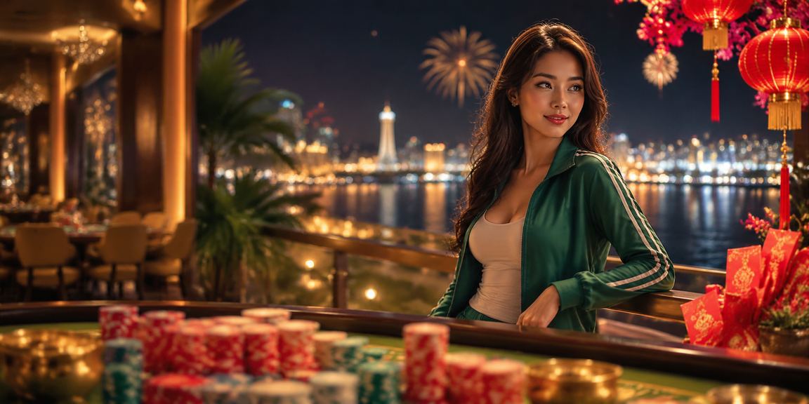 Người chơi tại Phú Quốc thưởng thức trò chơi bài dưới ánh đèn lồng bên bờ biển