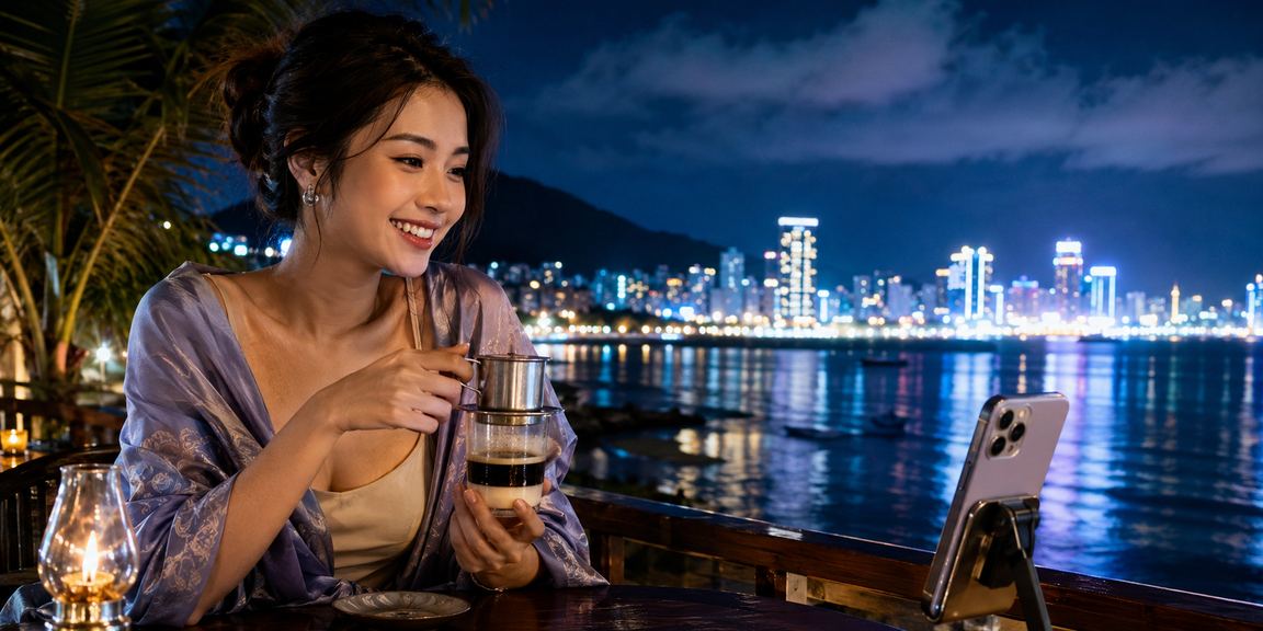 Người chơi VIP tại Vũng Tàu thưởng thức cà phê và đọc phân tích kèo chuyên sâu